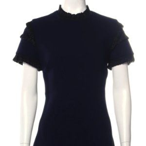 SANDRO Mock Neck Mini Dress